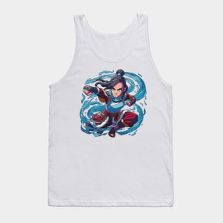 katara water tribe in battle position Tank Top